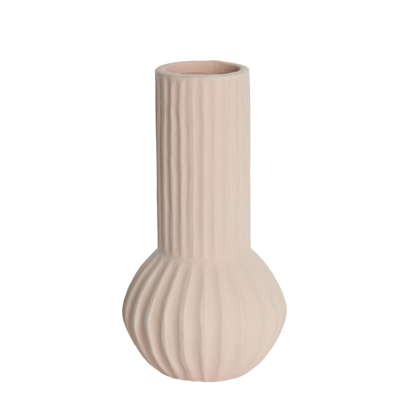 Vase Deko Ø14x26 cm FEYO Keramik pfirsich