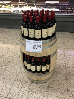Weinfass 225ltr mit Regal