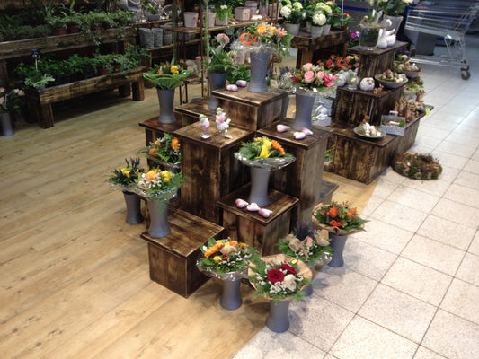 Blumenwürfel Modell Aurich SET 6 Würfel in drei versch. Höhen