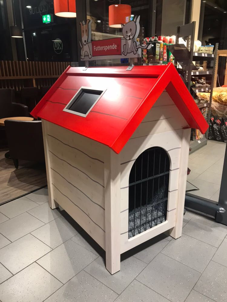 Hundehütte zur Futterspende