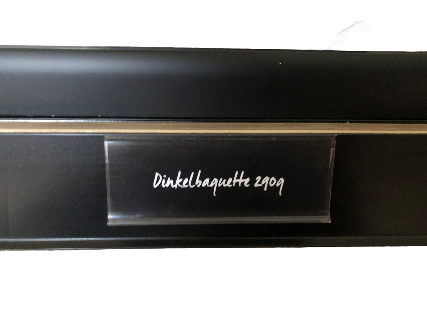 Bake-off | Preisschiene für magnetische Preisauszeichnungen | PB 1.0 schwarz matt | RAL 9005