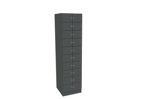 Kassenschrank mit 10 oder mit 20 Drehtüren